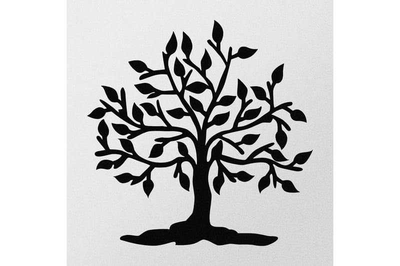 Heart Tree Vægdekor - Sort - Boligtilbehør - Vægdekoration - Skilt - Emaljeskilte