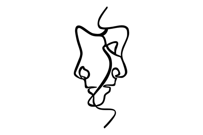 Interior Vægdekor, Sort