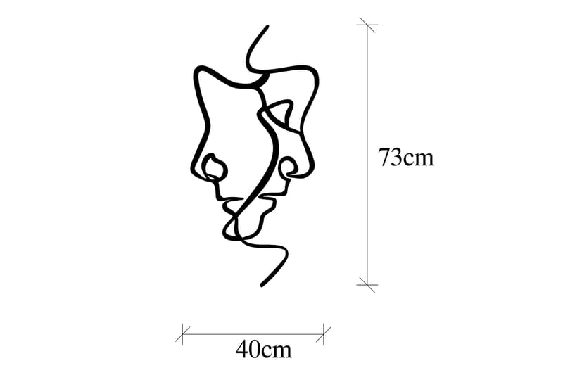 Interior Vægdekor - Sort - Boligtilbehør - Vægdekoration - Skilt - Emaljeskilte
