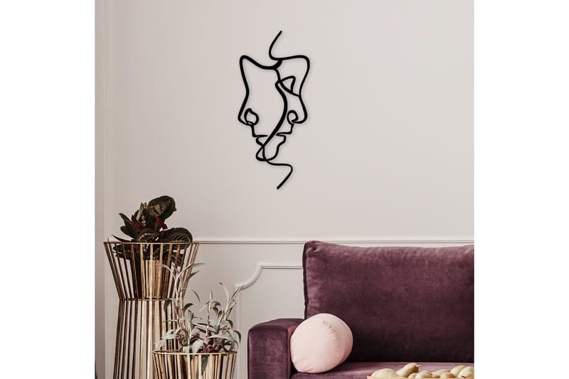 Interior Vægdekor - Sort - Boligtilbehør - Vægdekoration - Skilt - Emaljeskilte