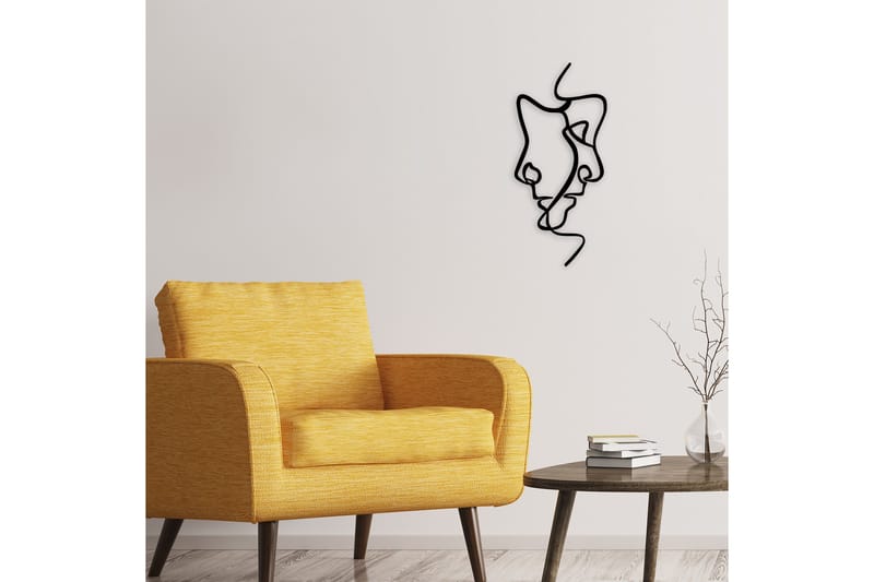 Interior Vægdekor - Sort - Boligtilbehør - Vægdekoration - Skilt - Emaljeskilte