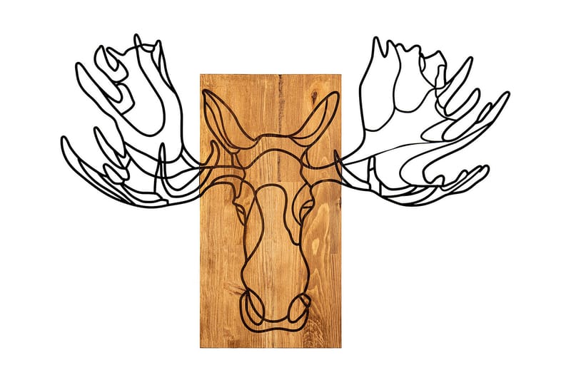 Jeyan Vægdekor, Sort/Valnød