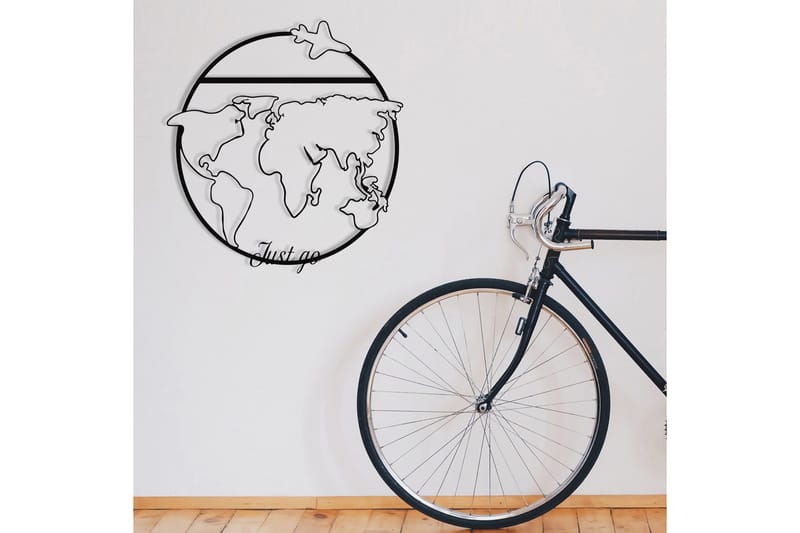 Juest Go Vægdekor - Sort - Boligtilbehør - Vægdekoration - Skilt - Emaljeskilte