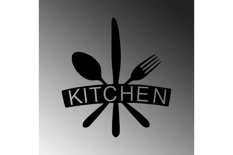 Kitchen Vægdekor - Sort - Boligtilbehør - Vægdekoration - Skilt - Emaljeskilte