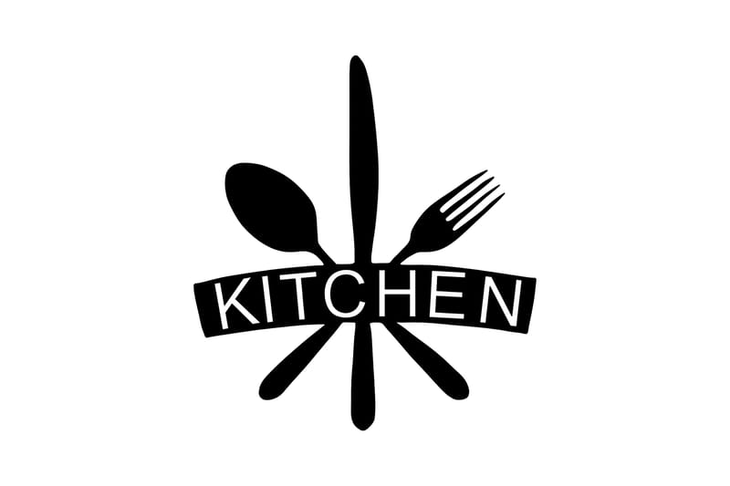 Kitchen Vægdekor, Sort