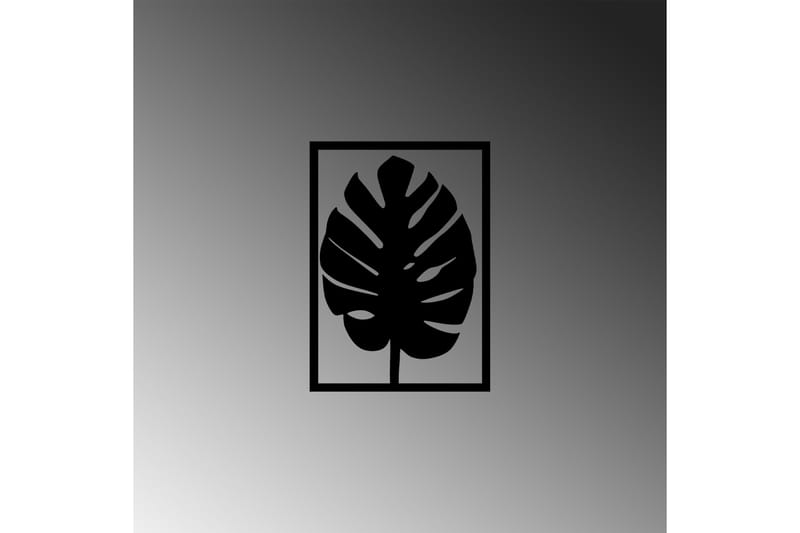 Leaf 30 Vægdekor - Sort - Boligtilbehør - Vægdekoration - Skilt - Emaljeskilte
