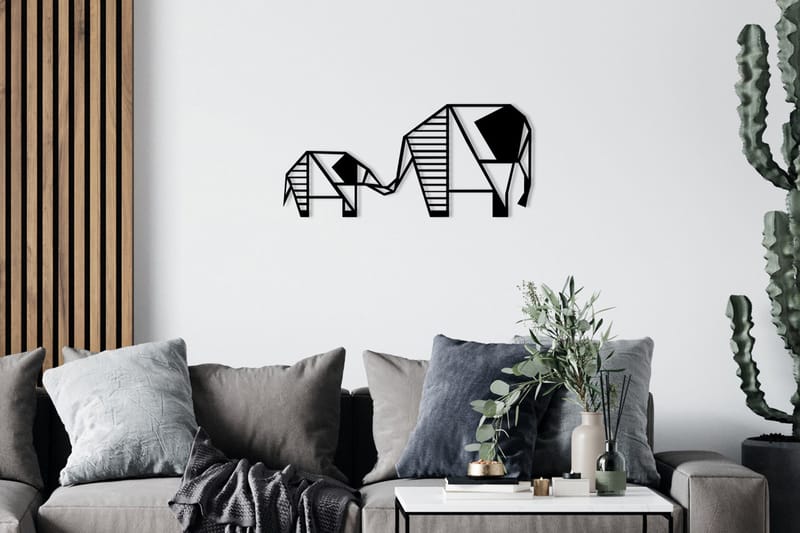 Metal Wall Decor Vægdekor - Sort - Boligtilbehør - Vægdekoration - Skilt - Emaljeskilte