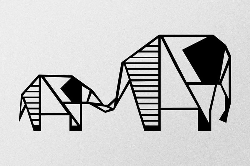 Metal Wall Decor Vægdekor - Sort - Boligtilbehør - Vægdekoration - Skilt - Emaljeskilte