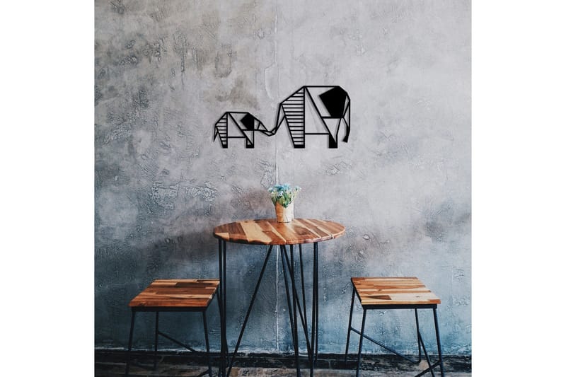 Metal Wall Decor Vægdekor - Sort - Boligtilbehør - Vægdekoration - Skilt - Emaljeskilte