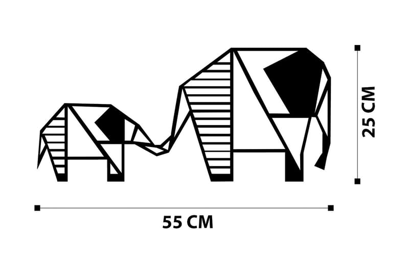 Metal Wall Decor Vægdekor - Sort - Boligtilbehør - Vægdekoration - Skilt - Emaljeskilte
