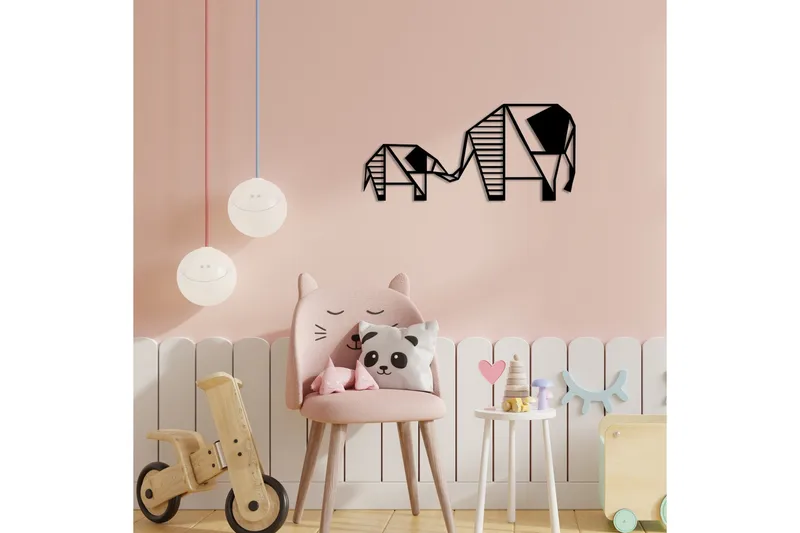 Metal Wall Decor Vægdekor - Sort - Boligtilbehør - Vægdekoration - Skilt - Emaljeskilte