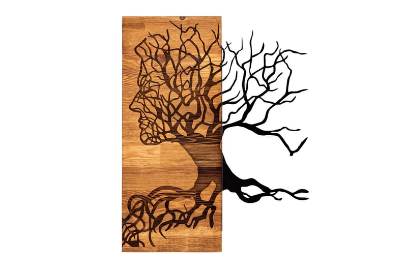 Muaz Vægdekor, Sort/Valnød