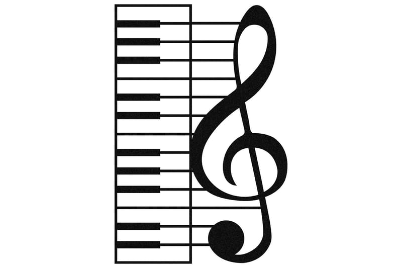 Musical Vægdekor, Sort