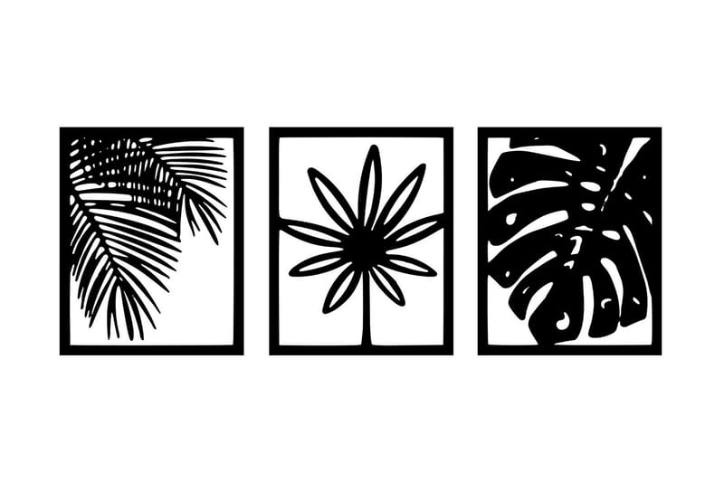 Mutena Vægdekor, Sort