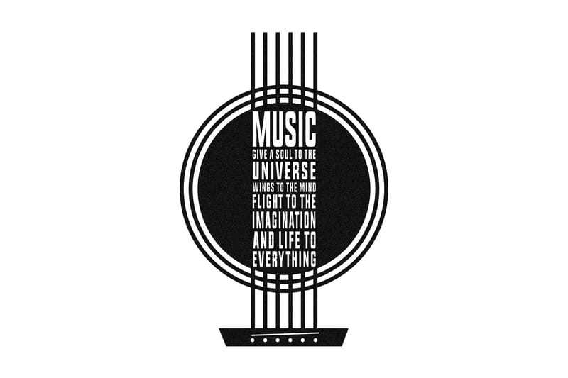 My Music Vægdekor, Sort