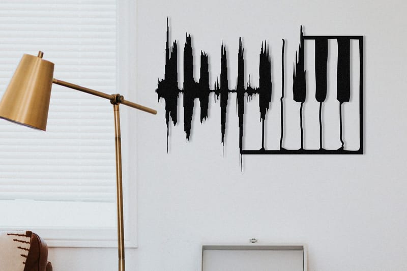 My Music v2 Vægdekor, Sort