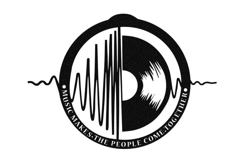 My Music v3 Vægdekor, Sort