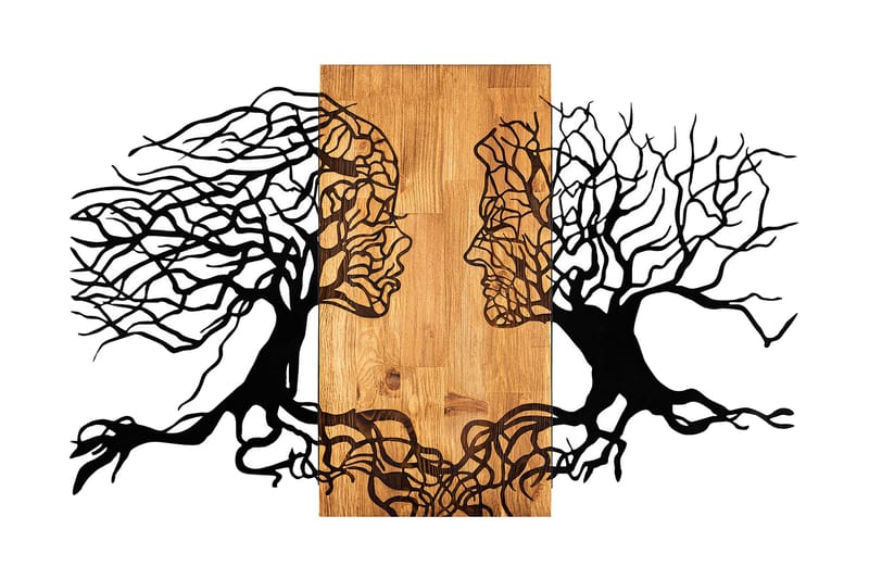 Passion Vægdekor, Sort/Valnød