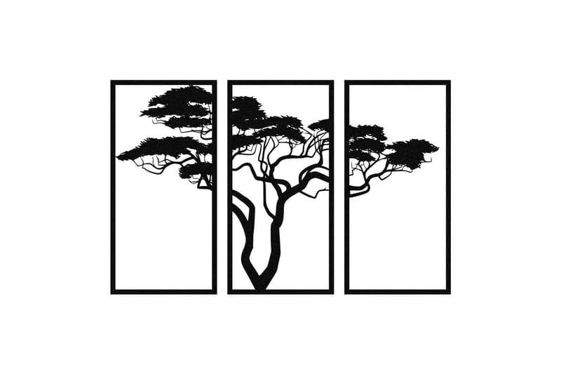 Plane tree Vægdekor, Sort