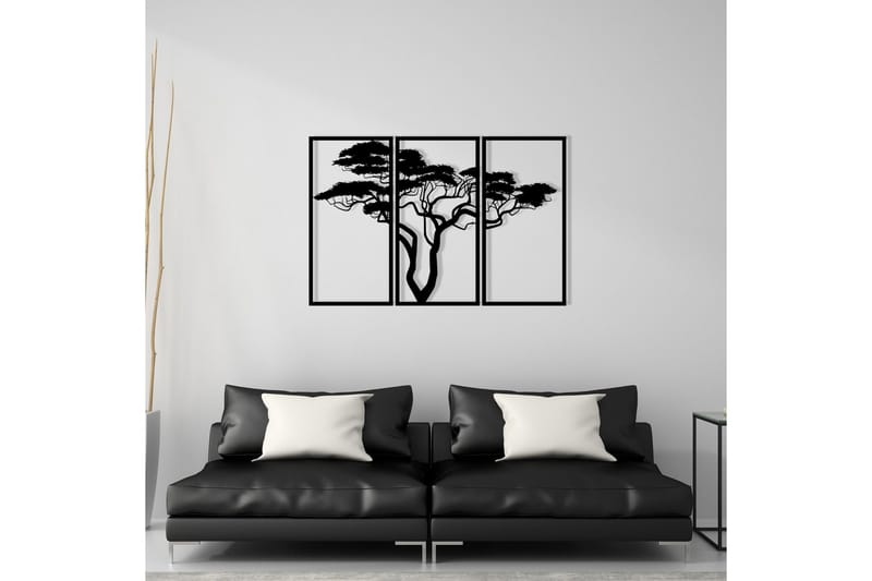 Plane tree Vægdekor - Sort - Boligtilbehør - Vægdekoration - Skilt - Emaljeskilte