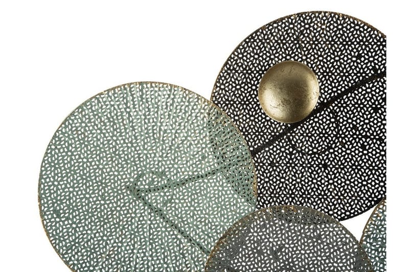 Rubidium vægdekoration med skaller 91 cm - Grøn - Boligtilbehør - Vægdekoration - Skilt - Emaljeskilte