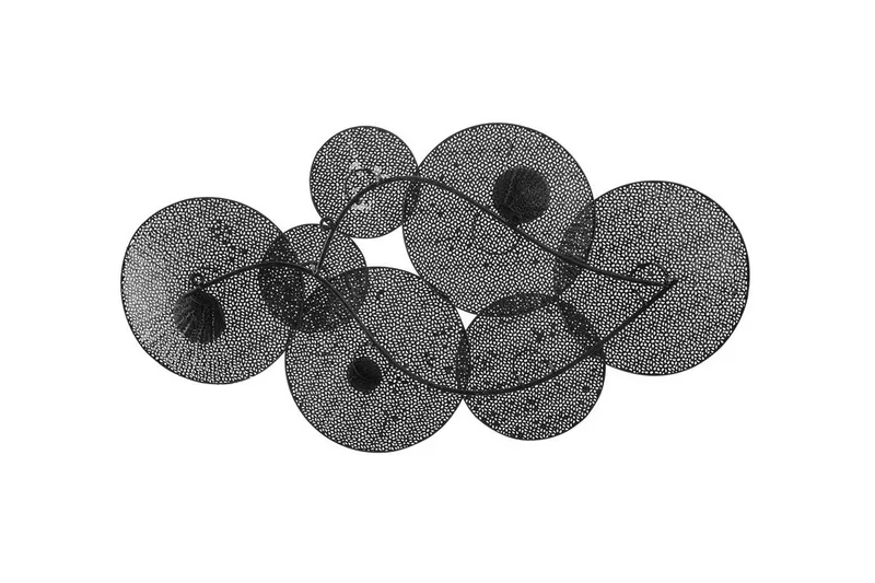 Rubidium vægdekoration med skaller 91 cm - Grøn - Boligtilbehør - Vægdekoration - Skilt - Emaljeskilte