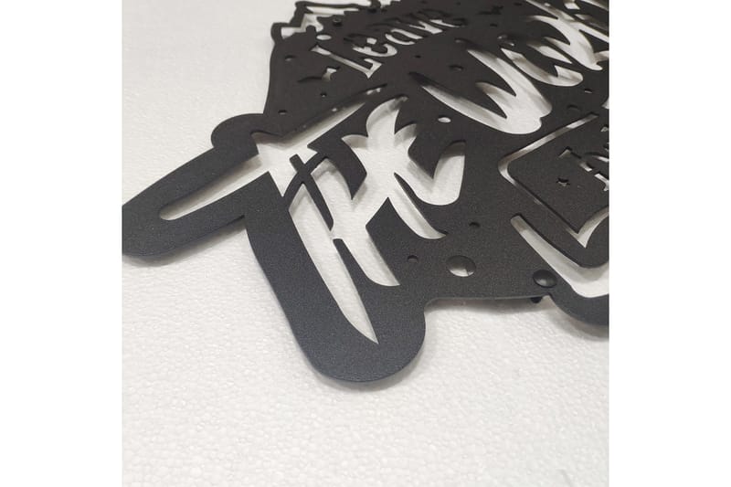 Salechard Skilt 44x50 cm VP Spanien - Metal / sort - Boligtilbehør - Vægdekoration - Skilt - Emaljeskilte