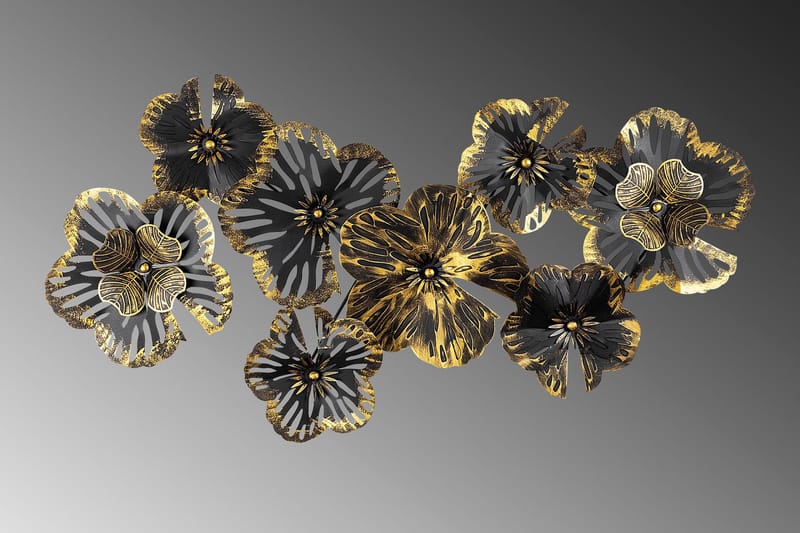 Shouguang Vægdekor - Sort/Guld - Boligtilbehør - Vægdekoration - Skilt - Emaljeskilte