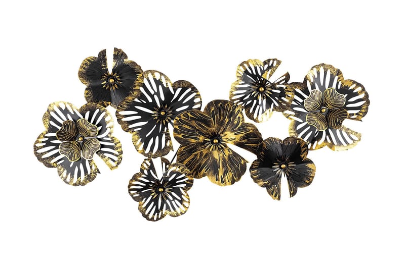 Shouguang Vægdekor, Sort/Guld