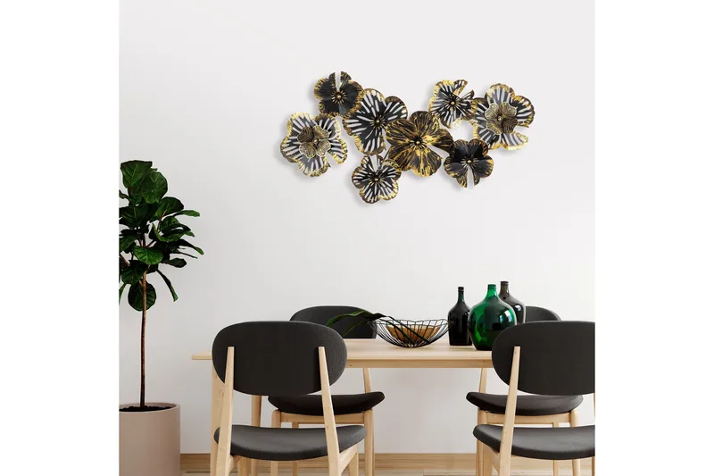 Shouguang Vægdekor - Sort/Guld - Boligtilbehør - Vægdekoration - Skilt - Emaljeskilte