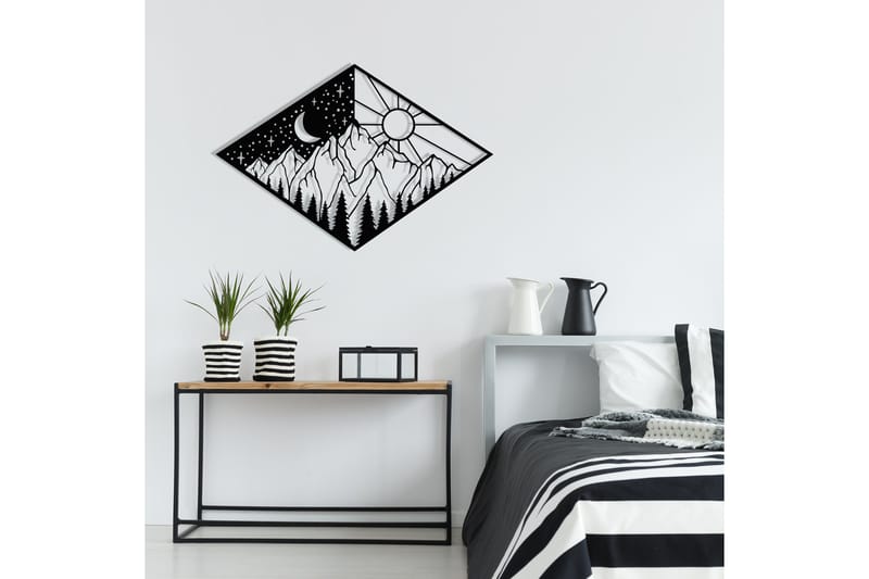 Suveyda Vægdekor - Sort - Boligtilbehør - Vægdekoration - Skilt - Emaljeskilte