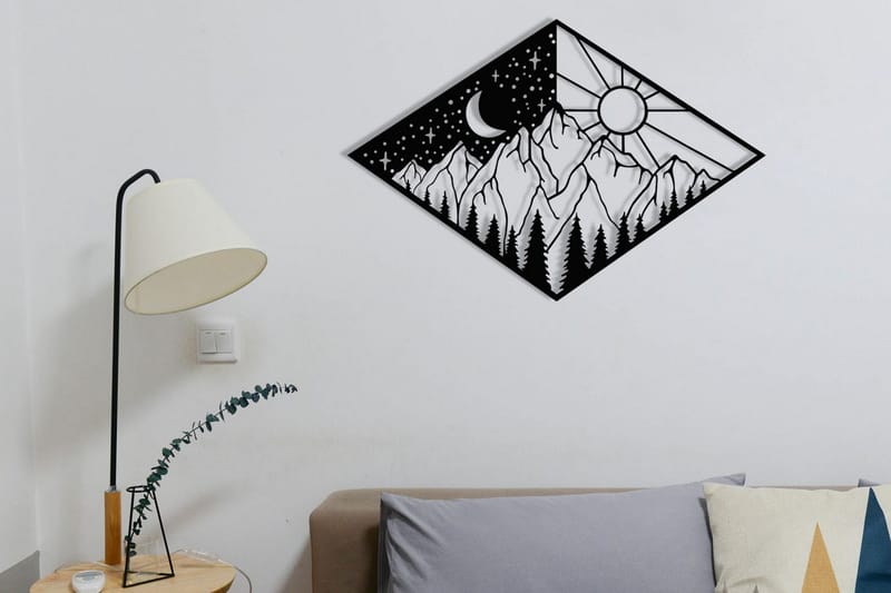 Suveyda Vægdekor - Sort - Boligtilbehør - Vægdekoration - Skilt - Emaljeskilte