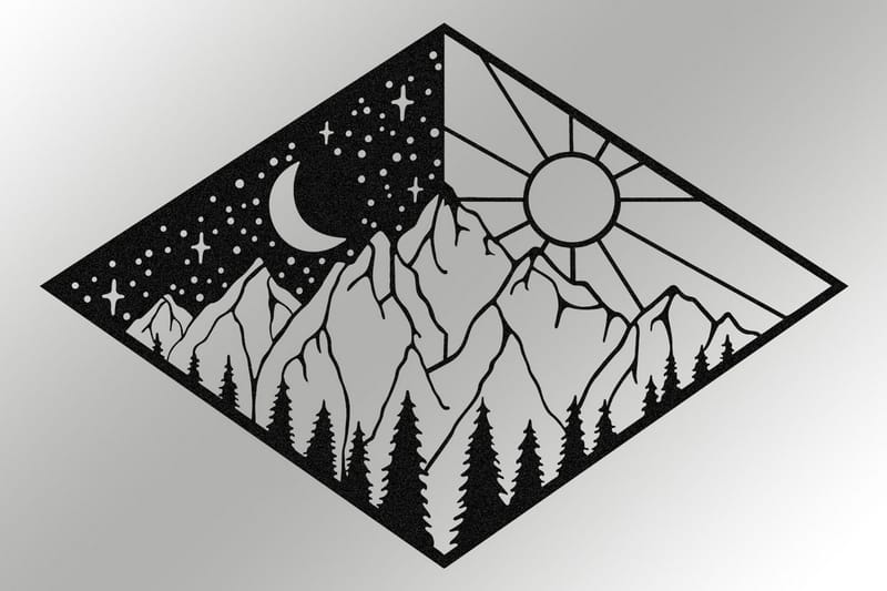 Suveyda Vægdekor - Sort - Boligtilbehør - Vægdekoration - Skilt - Emaljeskilte