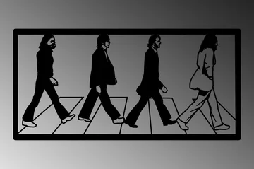 The Beatles Vægdekor - Sort - Boligtilbehør - Vægdekoration - Skilt - Emaljeskilte