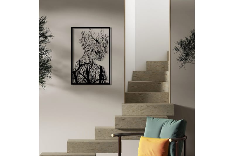 Tree branches Vægdekor - Sort - Boligtilbehør - Vægdekoration - Skilt - Emaljeskilte