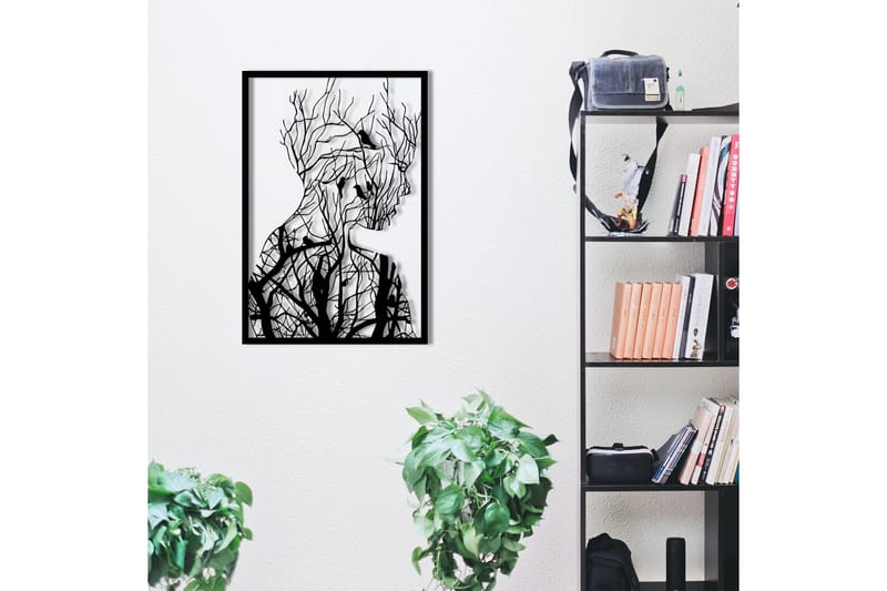 Tree branches Vægdekor - Sort - Boligtilbehør - Vægdekoration - Skilt - Emaljeskilte