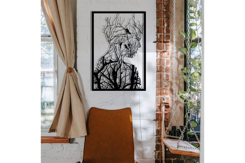 Tree branches Vægdekor - Sort - Boligtilbehør - Vægdekoration - Skilt - Emaljeskilte