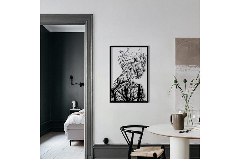 Tree branches Vægdekor - Sort - Boligtilbehør - Vægdekoration - Skilt - Emaljeskilte