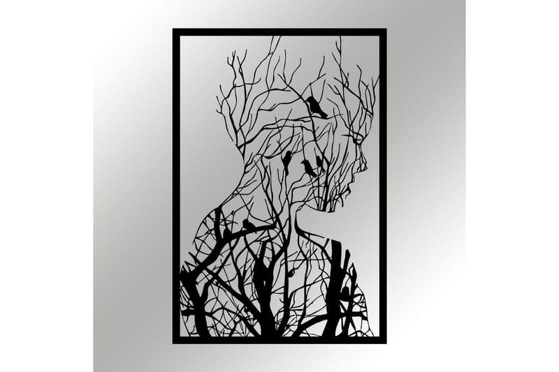 Tree branches Vægdekor - Sort - Boligtilbehør - Vægdekoration - Skilt - Emaljeskilte