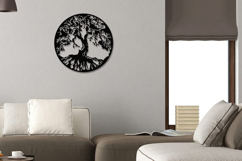 Tree Vægdekor, Sort