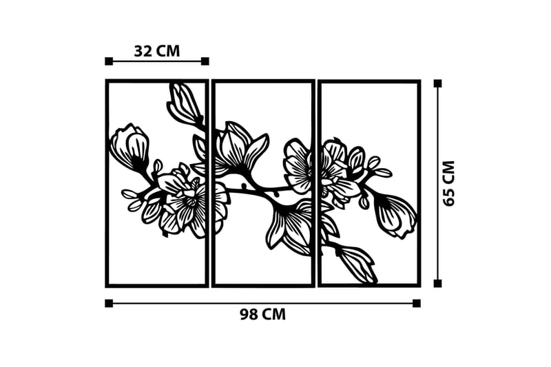 Utopia Vægdekor - Sort - Boligtilbehør - Vægdekoration - Skilt - Emaljeskilte