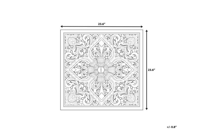 Yonora Vægdekoration 60 cm - Træ / natur - Boligtilbehør - Vægdekoration - Skilt - Emaljeskilte