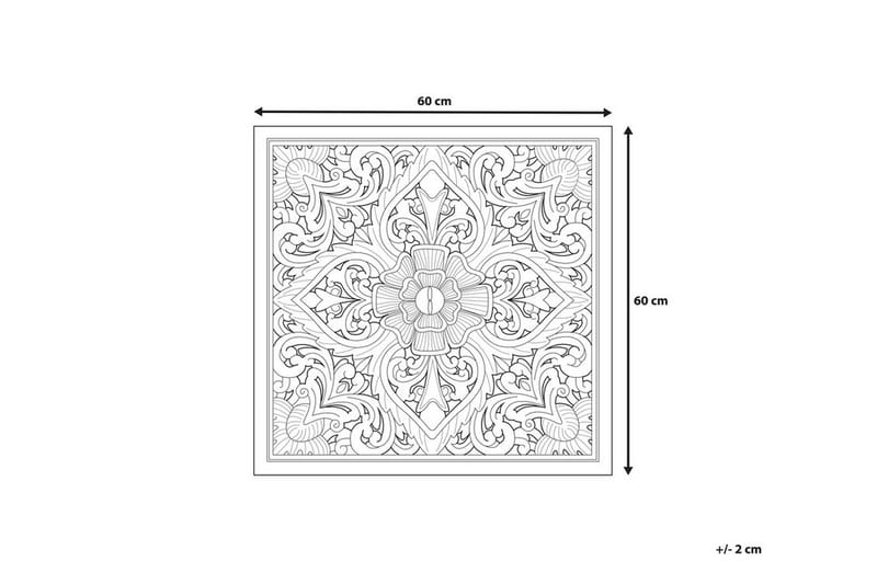 Yonora Vægdekoration 60 cm - Træ / natur - Boligtilbehør - Vægdekoration - Skilt - Emaljeskilte