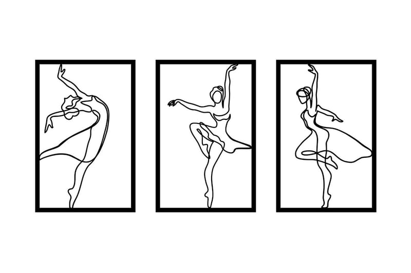 Zumra Vægdekor, Sort