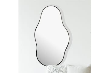 Spejl Wohnling Asymmetrisk metalramme oval 80 cm - Boligtilbehør - Spejle - Vægspejl