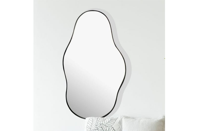 Spejl Wohnling Asymmetrisk metalramme oval 80 cm - Boligtilbehør - Vægdekoration - Rammer