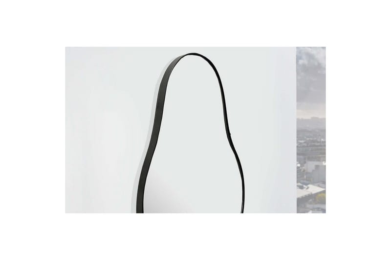 Spejl Wohnling Asymmetrisk metalramme oval 80 cm - Boligtilbehør - Spejle - Vægspejl