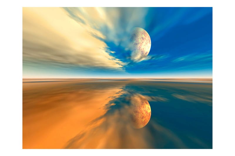 Fototapet Fly Me To The Moon 200x154 - Artgeist sp. z o. o. - Boligtilbehør - Vægdekoration - Tapeter - Fototapeter