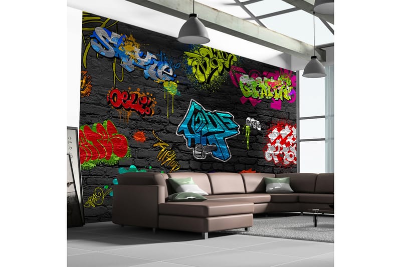 Fototapet Graffiti Wall 150x105 - Artgeist sp. z o. o. - Boligtilbehør - Vægdekoration - Tapeter - Fototapeter