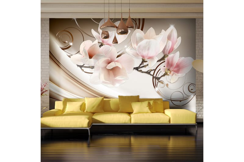 Canvastavle Bølger af Magnolia 100x70, Artgeist sp. z o. o.